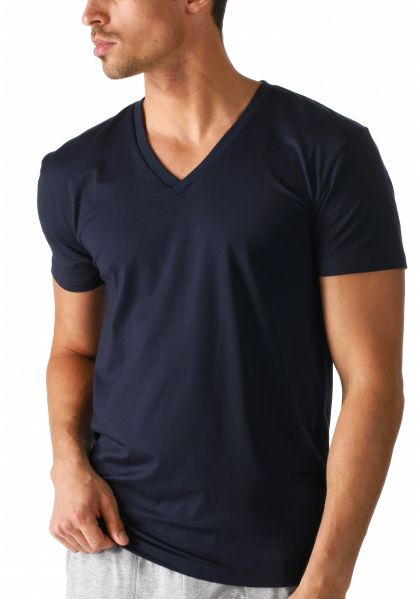Mey V-Neck Shirt blauw M -