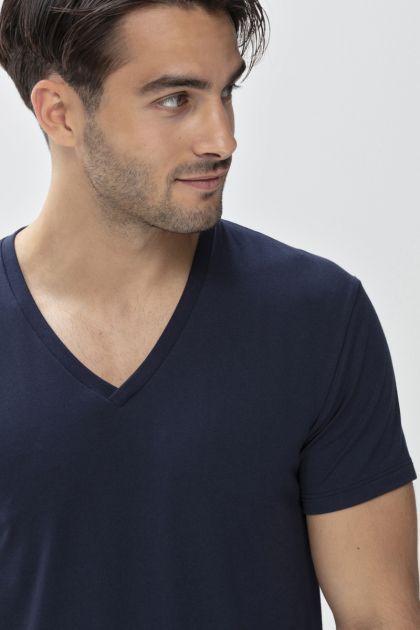 Mey V-Neck Shirt blauw M -