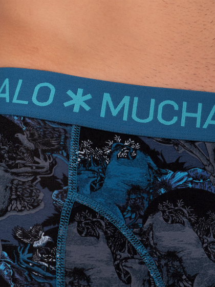 Muchachomalo Men 2-pack Boxershort MAN DEER blauw Xxxl -