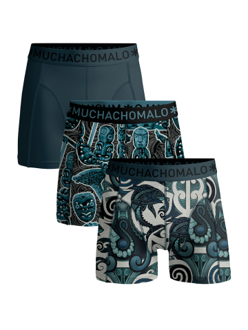 Muchachomalo Men 3-pack Boxer shorts Kirituhi grijs L -