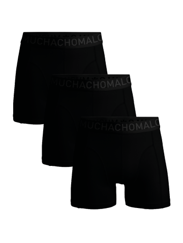 Muchachomalo Men 3-pack Boxershort Microfiber zwart Xl -