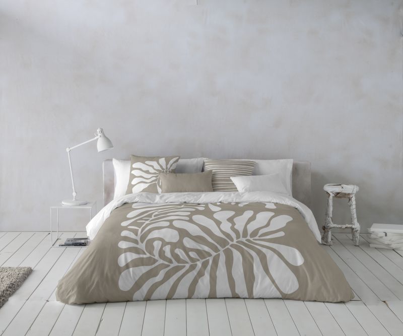 Night Dreams Dekbedovertrek 100% Katoen taupe 240/220 -