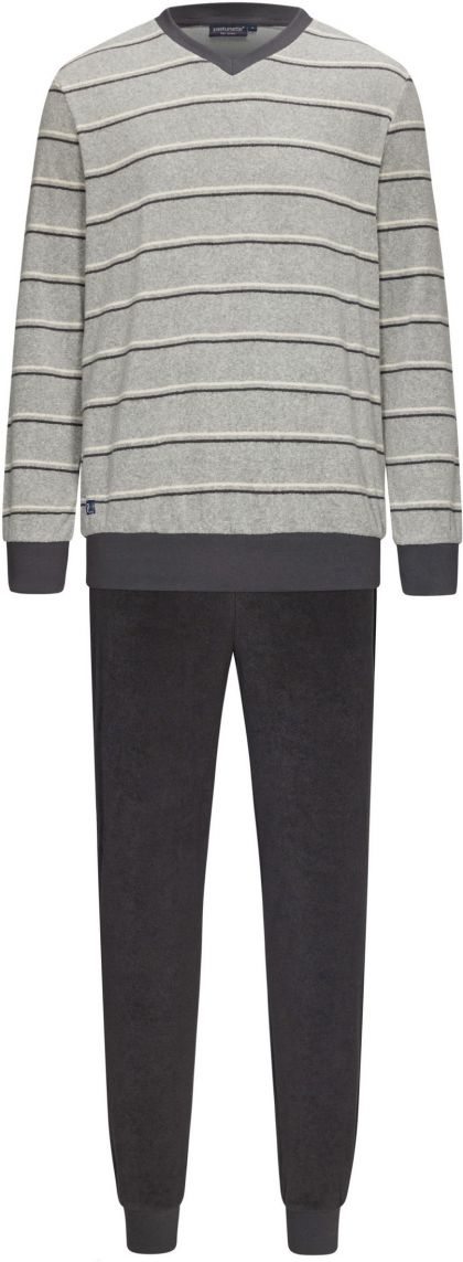 Pastunette Badstof pyjama V-neck grijs 48 -