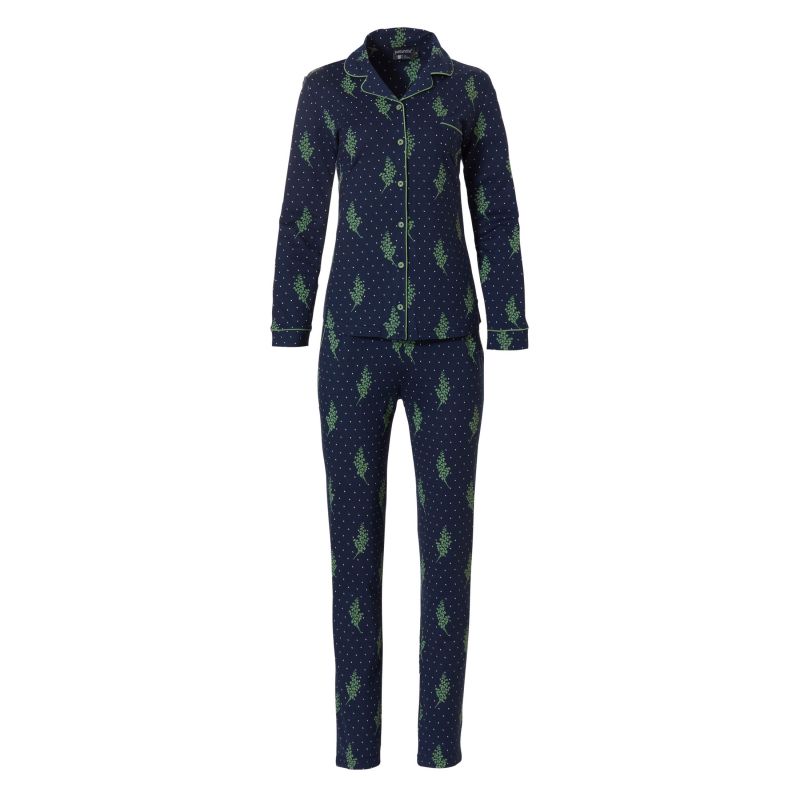 Pastunette Doorknoop pyjama blauw 52 -