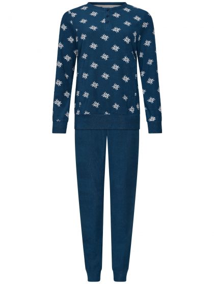 Pastunette Pyjama badstof blauw 46 -