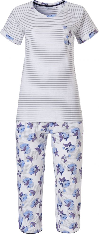 Pastunette Pyjama Capri blauw 48 -