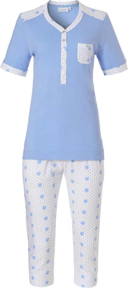 Pastunette Pyjama Capri blauw 38 -