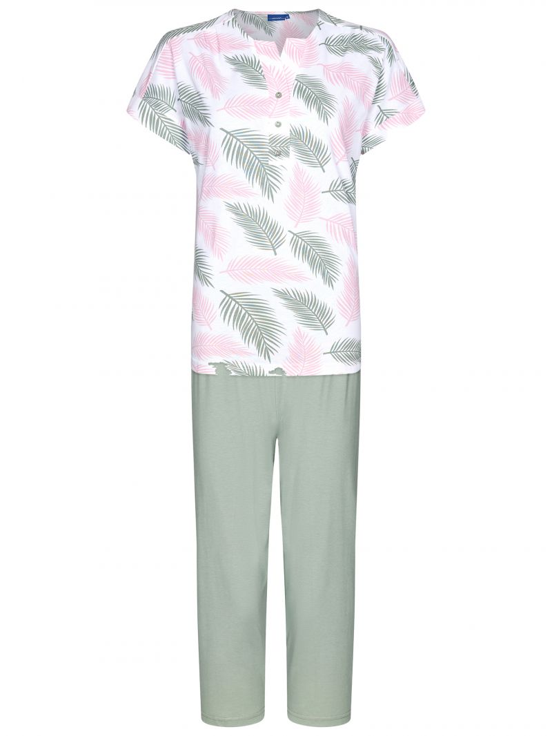 Pastunette Pyjama Capri broek groen 58 -