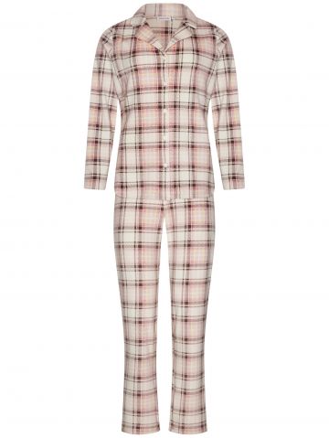 Pastunette Pyjama doorknoop bruin 46 -