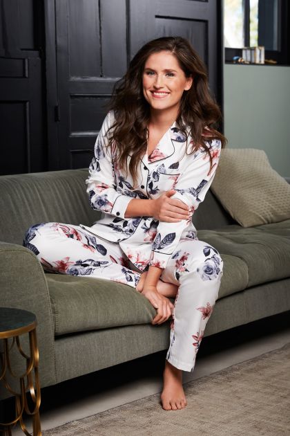 Pastunette Pyjama satijn champagne 36 -