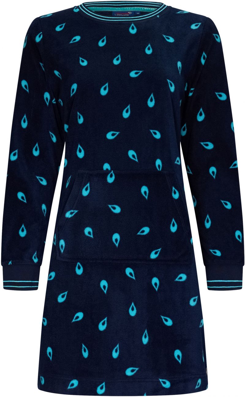 Rebelle Nachtkleed 90cm polar fleece blauw 36 -