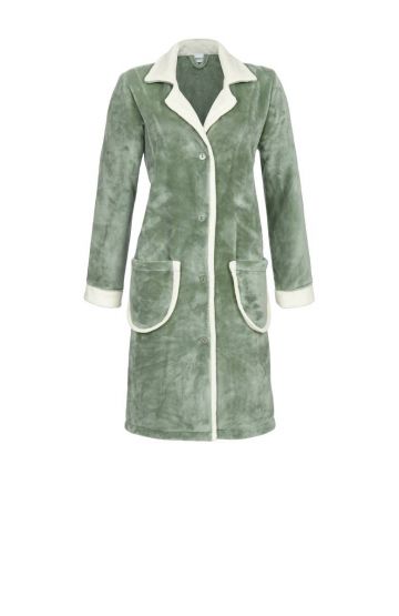 Ringella Kamerjas Fleece doorknoop groen 48 -