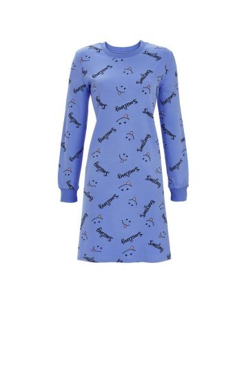 Ringella Nachtkleed 100% katoen interlock blauw 38 -
