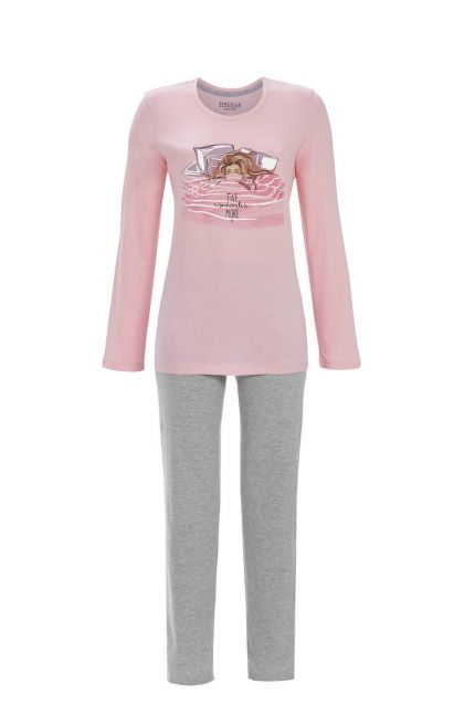 Ringella Pyjama 100% katoen roos 42 -