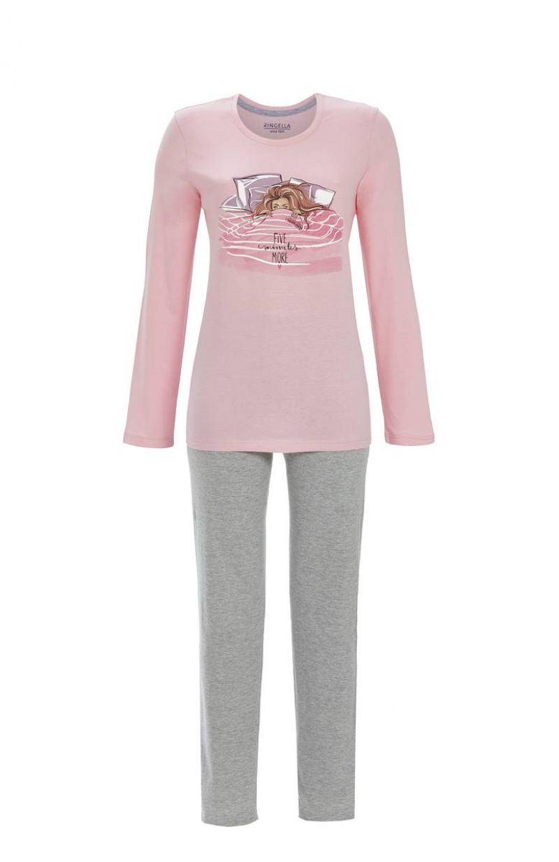 Ringella Pyjama 100% katoen roos 42 -