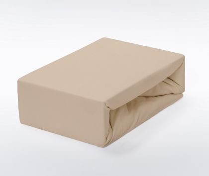 Susette Hoeslaken exellence gold hoek 40 cm taupe 90/220 -