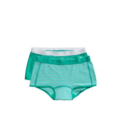 Ten Cate Basic kids girls shorts 2 Pack groen 122/128 -