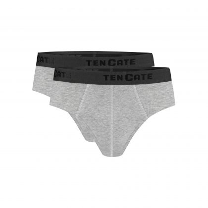 Ten Cate Basic men slip 2 pack grijs M -