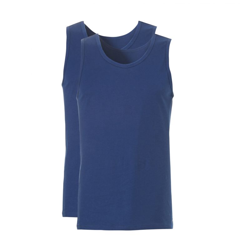 Ten Cate Men Basic Singlet 2 pack (-) blauw