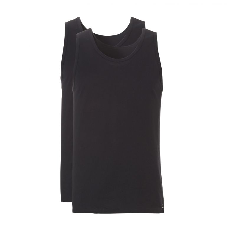 Ten Cate Men Basic Singlet 2 pack (-) zwart Xl