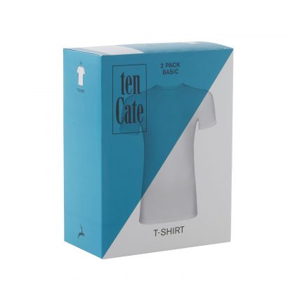 Ten Cate Men Basic T-shirt 2 Pack (-) wit Xxl -