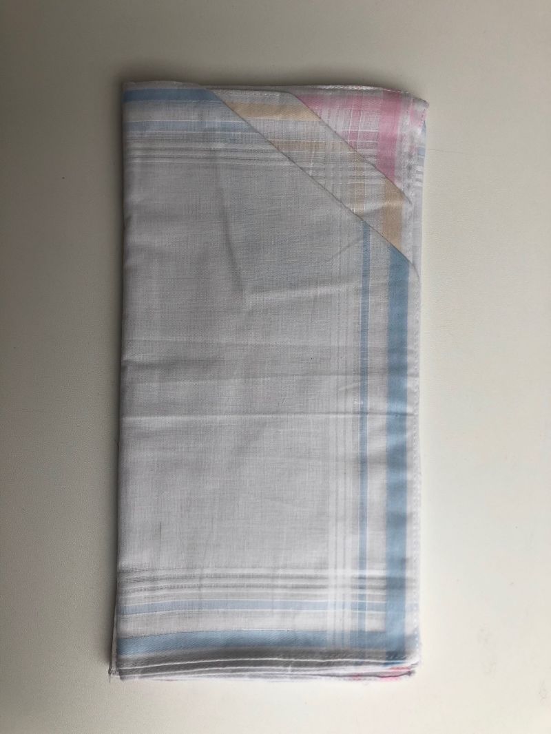 Tiseco Emilio Dameszakdoek 29x29cm 12 stuks wit One Size -