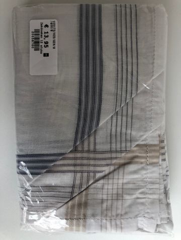 Tiseco Emilio Herenzakdoek 40x40 cm 12 stuks - -