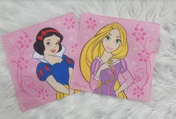 Tiseco Emilio Zakdoeken Sneeuwwitje Rapunzel 6 stuks roos U -