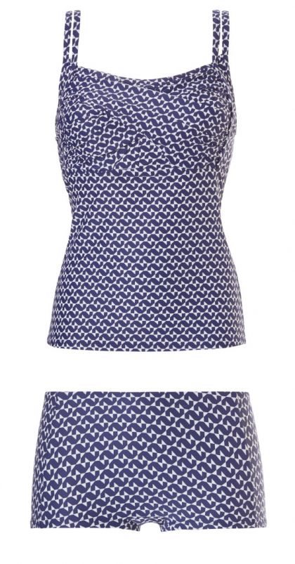 Tweka Tankini short blind blauw 36 -
