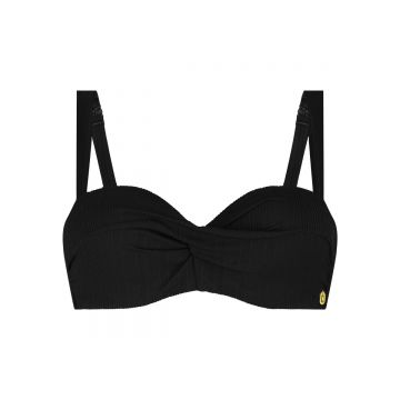 Wow Bikini top twisted padded wired zwart 44 F