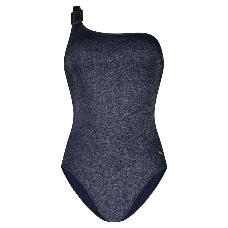 Wow Swimsuit one shoulder padded blauw 38 -